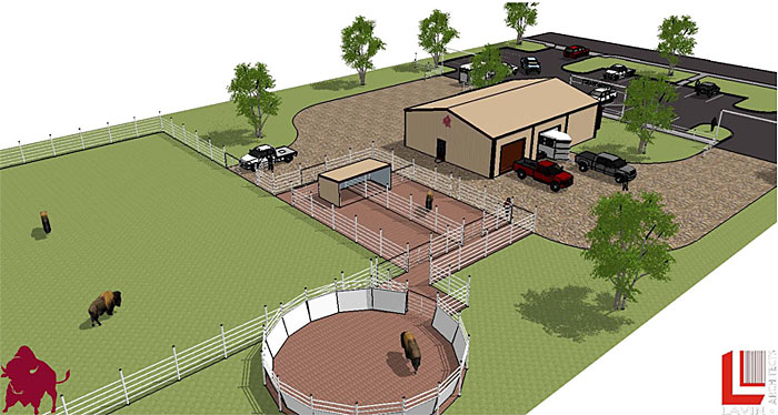 Rendering of the New Herdsmen and Buffalo Facility